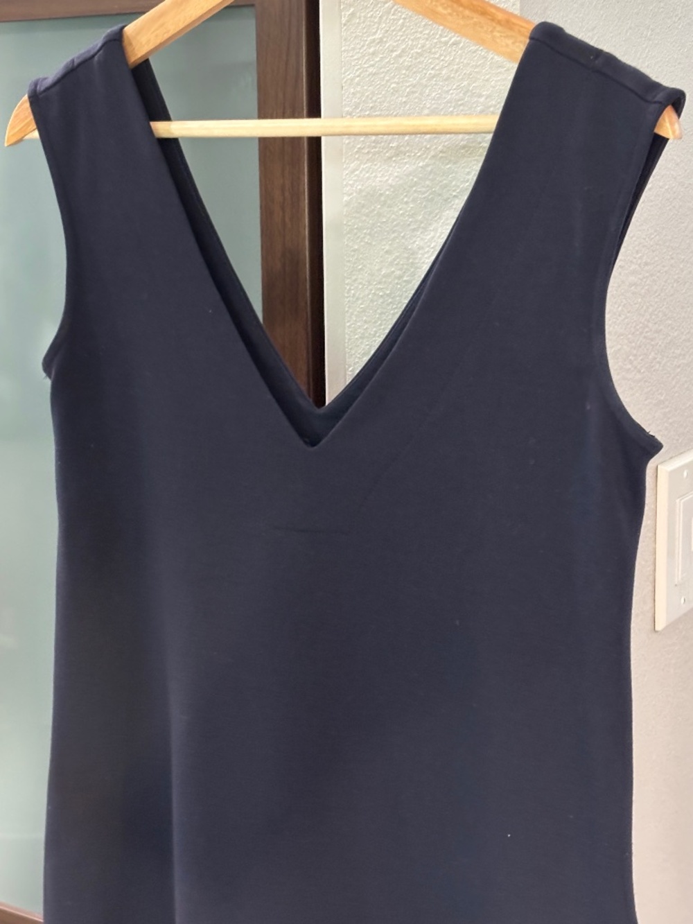 Diane Von Furstenberg Shift Dress w/ Pockets - Navy Blue Size 2 - Picture 5 of 8